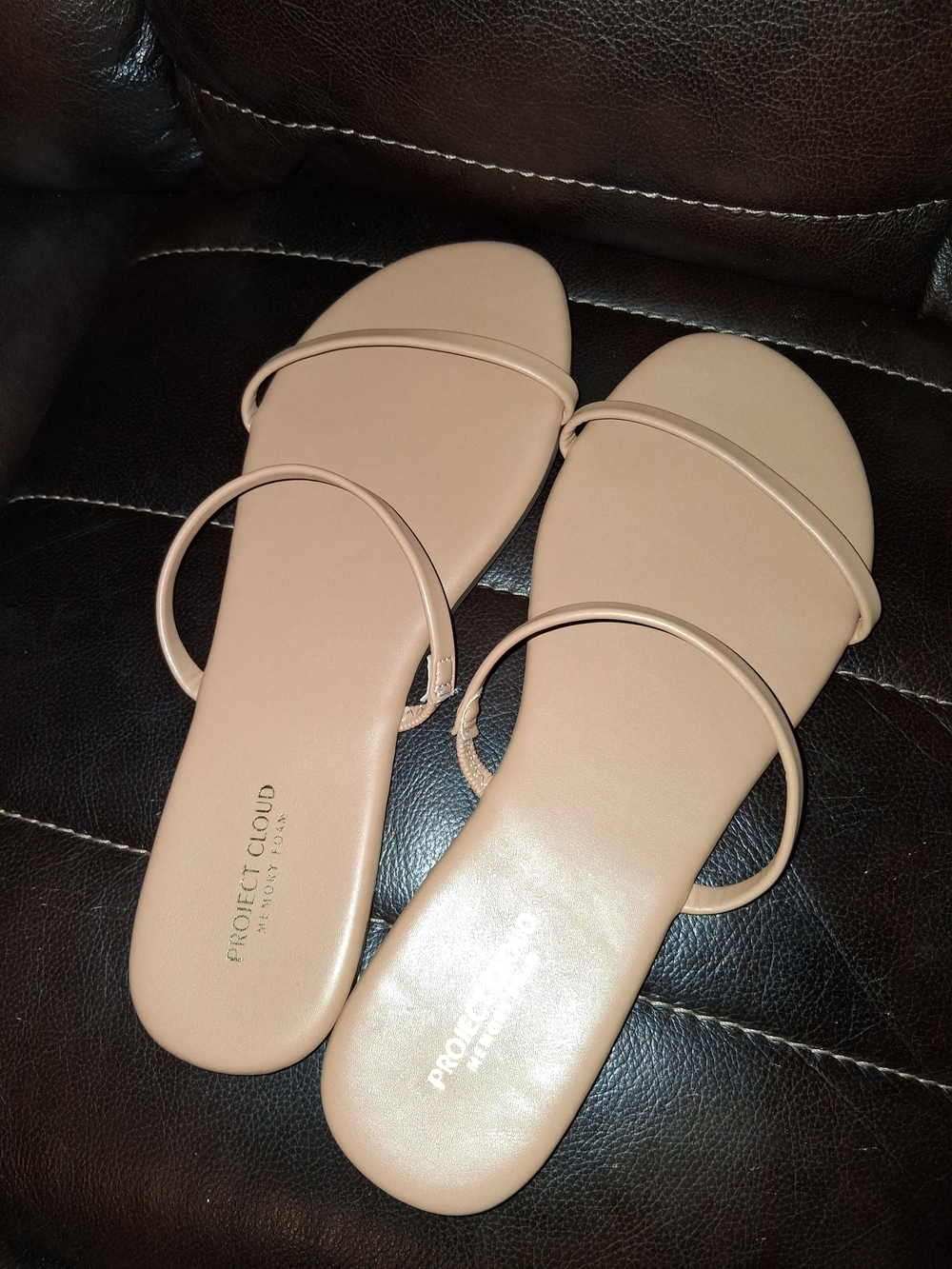Women's Project Cloud Nude Double-Strap Slide Sandals